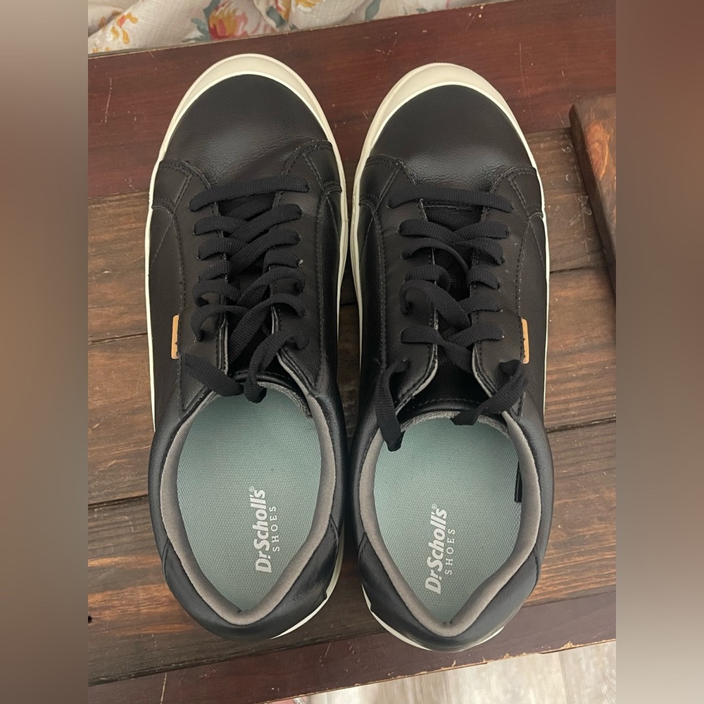 Dr. Scholl’s Time Off Sneakers - Black Leather - Men’s Size 12